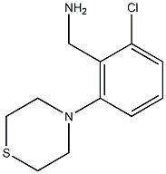 [2-chloro-6-(thiomorpholin-4-yl)phenyl]methanamine Struktur