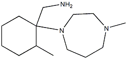 [2-methyl-1-(4-methyl-1,4-diazepan-1-yl)cyclohexyl]methanamine Struktur