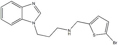 [3-(1H-1,3-benzodiazol-1-yl)propyl][(5-bromothiophen-2-yl)methyl]amine Struktur