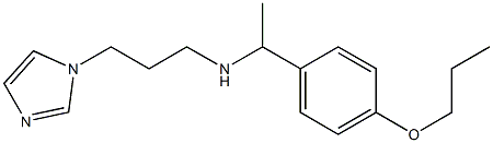 [3-(1H-imidazol-1-yl)propyl][1-(4-propoxyphenyl)ethyl]amine Struktur