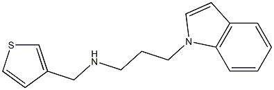 [3-(1H-indol-1-yl)propyl](thiophen-3-ylmethyl)amine Struktur