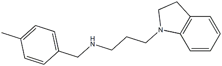 [3-(2,3-dihydro-1H-indol-1-yl)propyl][(4-methylphenyl)methyl]amine Struktur