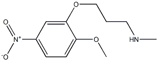 [3-(2-methoxy-5-nitrophenoxy)propyl](methyl)amine Struktur