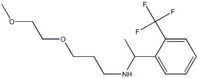 [3-(2-methoxyethoxy)propyl]({1-[2-(trifluoromethyl)phenyl]ethyl})amine Struktur