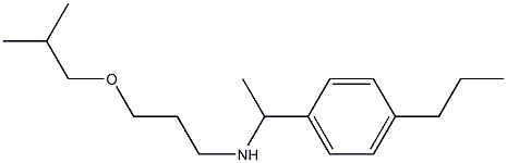 [3-(2-methylpropoxy)propyl][1-(4-propylphenyl)ethyl]amine Struktur