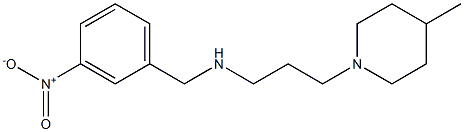 [3-(4-methylpiperidin-1-yl)propyl][(3-nitrophenyl)methyl]amine Struktur