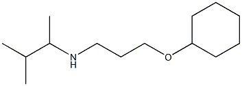 [3-(cyclohexyloxy)propyl](3-methylbutan-2-yl)amine Struktur