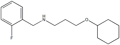 [3-(cyclohexyloxy)propyl][(2-fluorophenyl)methyl]amine Struktur