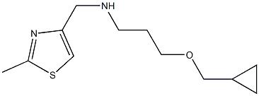 [3-(cyclopropylmethoxy)propyl][(2-methyl-1,3-thiazol-4-yl)methyl]amine Struktur