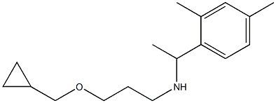 [3-(cyclopropylmethoxy)propyl][1-(2,4-dimethylphenyl)ethyl]amine Struktur