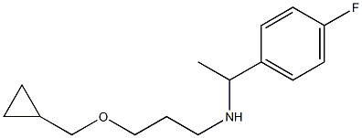 [3-(cyclopropylmethoxy)propyl][1-(4-fluorophenyl)ethyl]amine Struktur