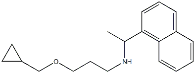 [3-(cyclopropylmethoxy)propyl][1-(naphthalen-1-yl)ethyl]amine Struktur