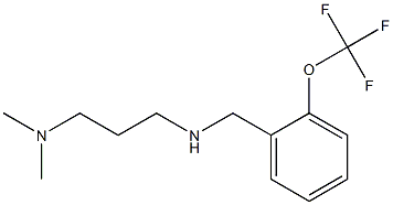 [3-(dimethylamino)propyl]({[2-(trifluoromethoxy)phenyl]methyl})amine Struktur