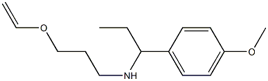 [3-(ethenyloxy)propyl][1-(4-methoxyphenyl)propyl]amine Struktur