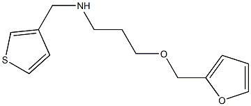 [3-(furan-2-ylmethoxy)propyl](thiophen-3-ylmethyl)amine Struktur