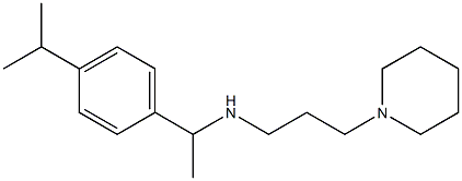 [3-(piperidin-1-yl)propyl]({1-[4-(propan-2-yl)phenyl]ethyl})amine Struktur