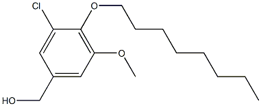 [3-chloro-5-methoxy-4-(octyloxy)phenyl]methanol Struktur