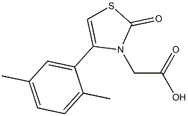 [4-(2,5-dimethylphenyl)-2-oxo-1,3-thiazol-3(2H)-yl]acetic acid Struktur