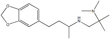 [4-(2H-1,3-benzodioxol-5-yl)butan-2-yl][2-(dimethylamino)-2-methylpropyl]amine Struktur