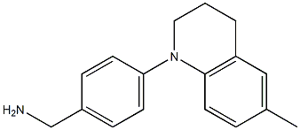 [4-(6-methyl-1,2,3,4-tetrahydroquinolin-1-yl)phenyl]methanamine Struktur