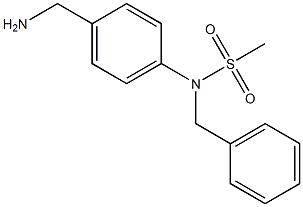 [4-(aminomethyl)phenyl]-N-benzylmethanesulfonamide Struktur