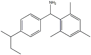 [4-(butan-2-yl)phenyl](2,4,6-trimethylphenyl)methanamine Struktur