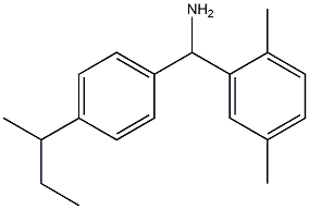 [4-(butan-2-yl)phenyl](2,5-dimethylphenyl)methanamine Struktur