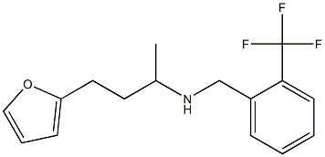 [4-(furan-2-yl)butan-2-yl]({[2-(trifluoromethyl)phenyl]methyl})amine Struktur