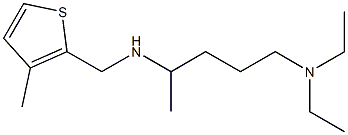 [5-(diethylamino)pentan-2-yl][(3-methylthiophen-2-yl)methyl]amine Struktur