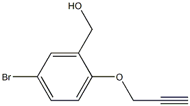 [5-bromo-2-(prop-2-yn-1-yloxy)phenyl]methanol Struktur