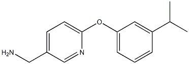 [6-(3-isopropylphenoxy)pyridin-3-yl]methylamine Struktur