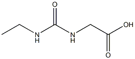 {[(ethylamino)carbonyl]amino}acetic acid Struktur