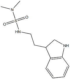 {[2-(2,3-dihydro-1H-indol-3-yl)ethyl]sulfamoyl}dimethylamine Struktur