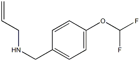 {[4-(difluoromethoxy)phenyl]methyl}(prop-2-en-1-yl)amine Struktur