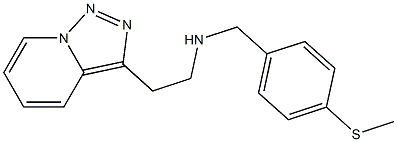 {[4-(methylsulfanyl)phenyl]methyl}(2-{[1,2,4]triazolo[3,4-a]pyridin-3-yl}ethyl)amine Struktur