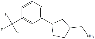 {1-[3-(trifluoromethyl)phenyl]pyrrolidin-3-yl}methylamine Struktur