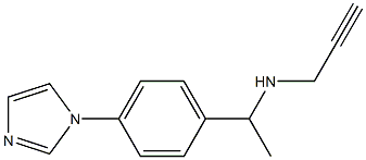 {1-[4-(1H-imidazol-1-yl)phenyl]ethyl}(prop-2-yn-1-yl)amine Struktur