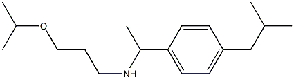 {1-[4-(2-methylpropyl)phenyl]ethyl}[3-(propan-2-yloxy)propyl]amine Struktur