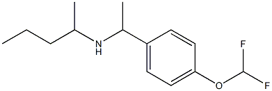 {1-[4-(difluoromethoxy)phenyl]ethyl}(pentan-2-yl)amine Struktur