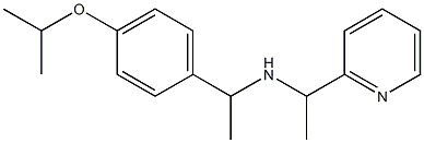 {1-[4-(propan-2-yloxy)phenyl]ethyl}[1-(pyridin-2-yl)ethyl]amine Struktur