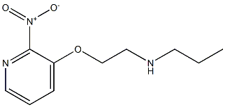 {2-[(2-nitropyridin-3-yl)oxy]ethyl}(propyl)amine Struktur