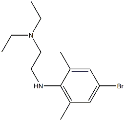 {2-[(4-bromo-2,6-dimethylphenyl)amino]ethyl}diethylamine Struktur