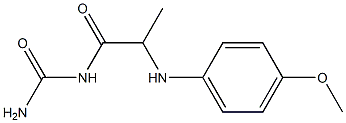 {2-[(4-methoxyphenyl)amino]propanoyl}urea Struktur