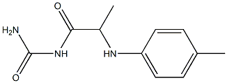 {2-[(4-methylphenyl)amino]propanoyl}urea Struktur