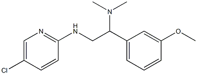 {2-[(5-chloropyridin-2-yl)amino]-1-(3-methoxyphenyl)ethyl}dimethylamine Struktur