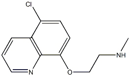 {2-[(5-chloroquinolin-8-yl)oxy]ethyl}(methyl)amine Struktur