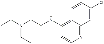 {2-[(7-chloroquinolin-4-yl)amino]ethyl}diethylamine Struktur