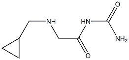 {2-[(cyclopropylmethyl)amino]acetyl}urea Struktur