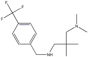 {2-[(dimethylamino)methyl]-2-methylpropyl}({[4-(trifluoromethyl)phenyl]methyl})amine Struktur