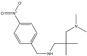 {2-[(dimethylamino)methyl]-2-methylpropyl}[(4-nitrophenyl)methyl]amine Struktur